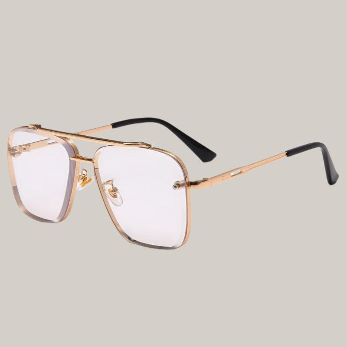 Metal Vintage Sunglasses White film
