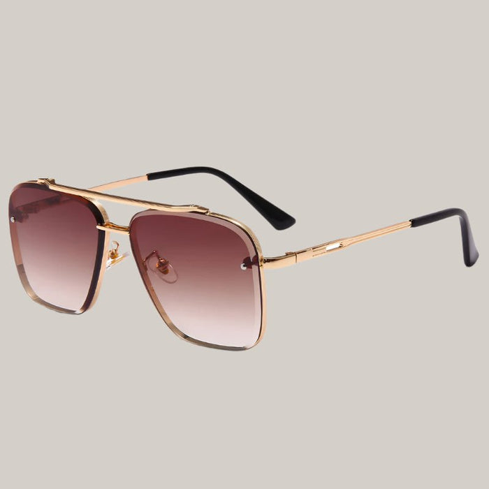 Metal Vintage Sunglasses Double tea