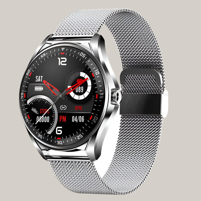 Multi-sport Bracelet With GPS Track For Blood Pressure And Oxygen Silver steel