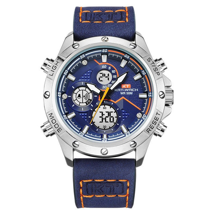 Multifunction Digital Sports Watch Blue