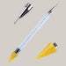 Double-Head Nail Drill Pen Sky blue drill pipe