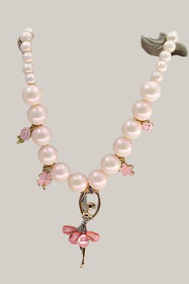 Korean-Style Necklace Pink
