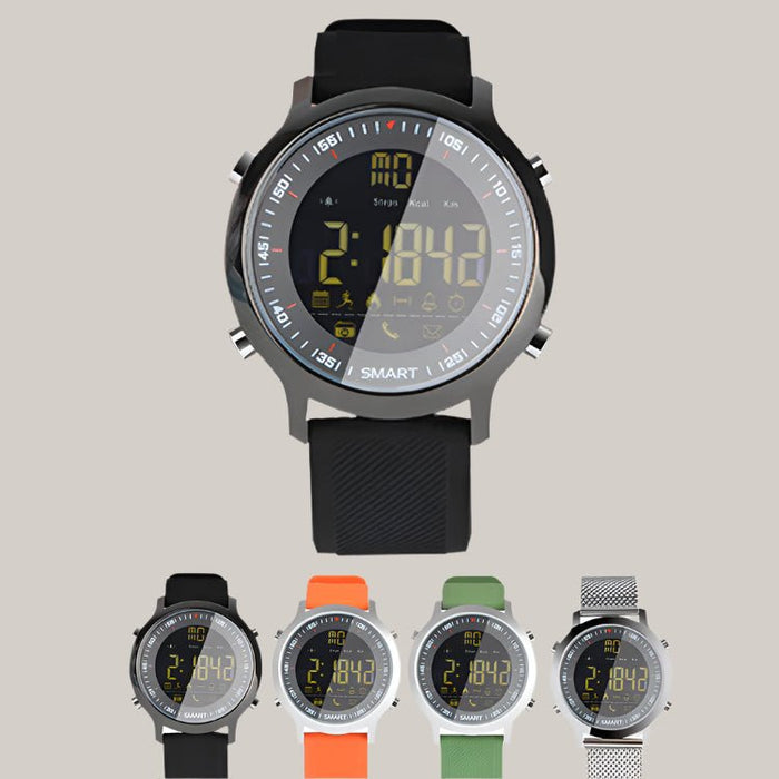 New EX18 smart watch 50 meters waterproof Black