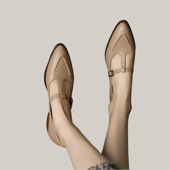 New French Retro Pointed Pumps Women