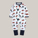 Long-Sleeve Baby Romper White
