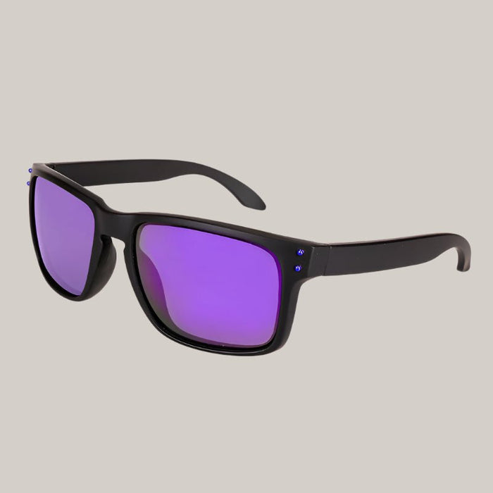 Sports Sunglasses with Plastic Frame Purple