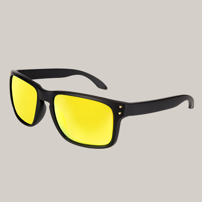 Sports Sunglasses with Plastic Frame Yellow
