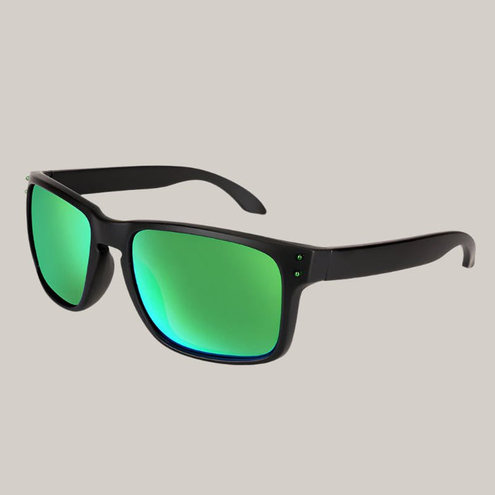 Sports Sunglasses with Plastic Frame Green