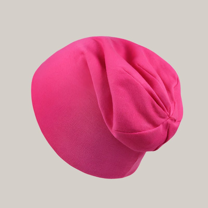 Newborn Cotton Beanie Rose Red