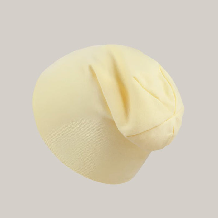 Newborn Cotton Beanie Yellow