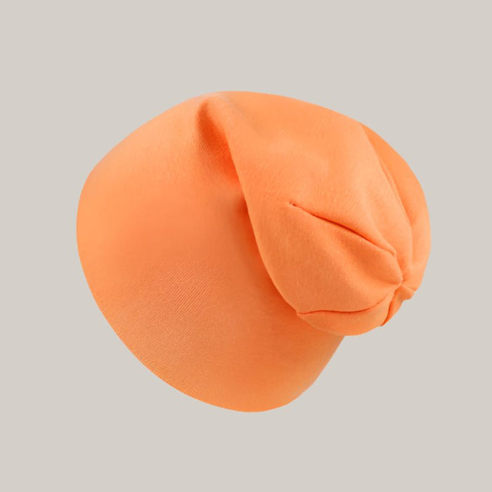 Newborn Cotton Beanie Orange