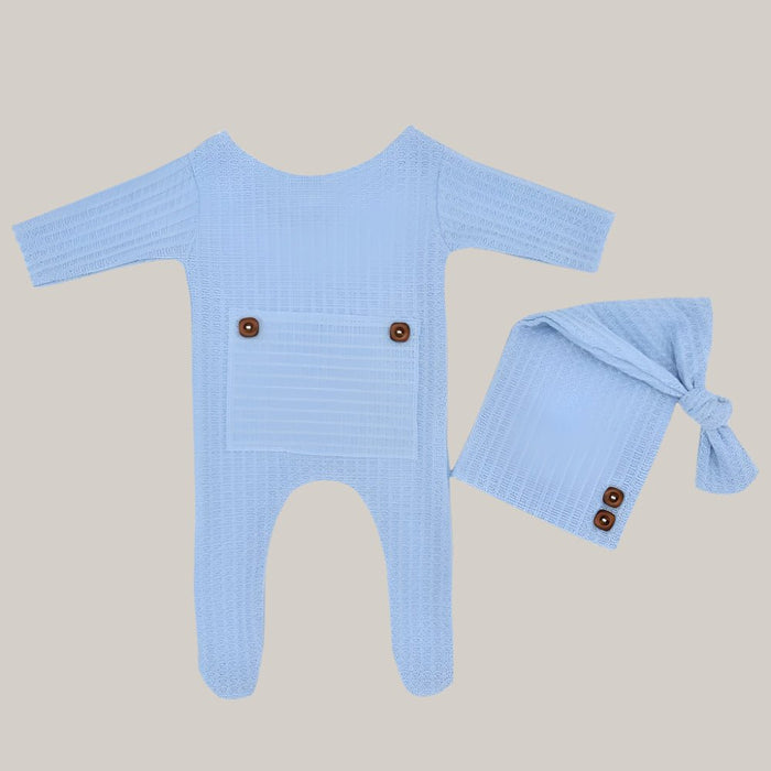 Newborn Baby Clothing Set Light Blue Newborn