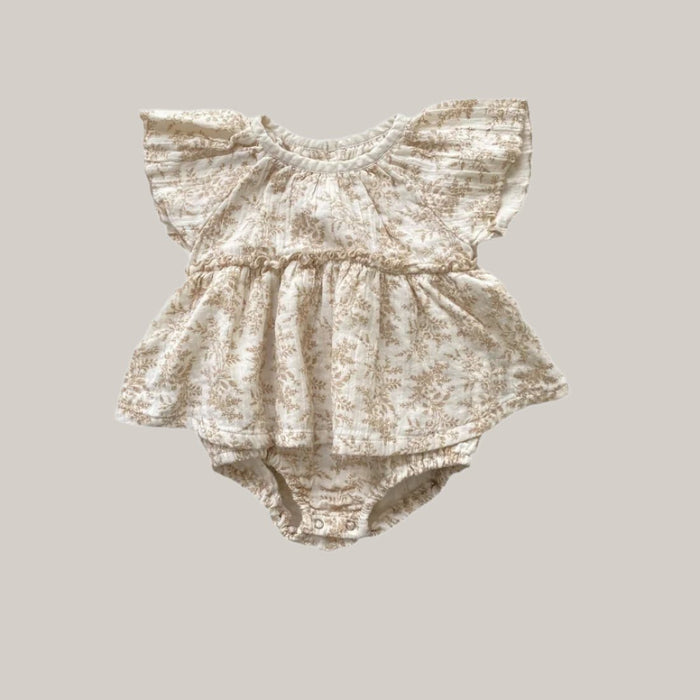 Soft Crepe Printed Baby Romper