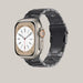 Titanium Watch Band with Double Safety Clasp Titanium hollow ash