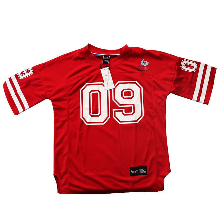 Men's Oversized Casual T-Shirt Red