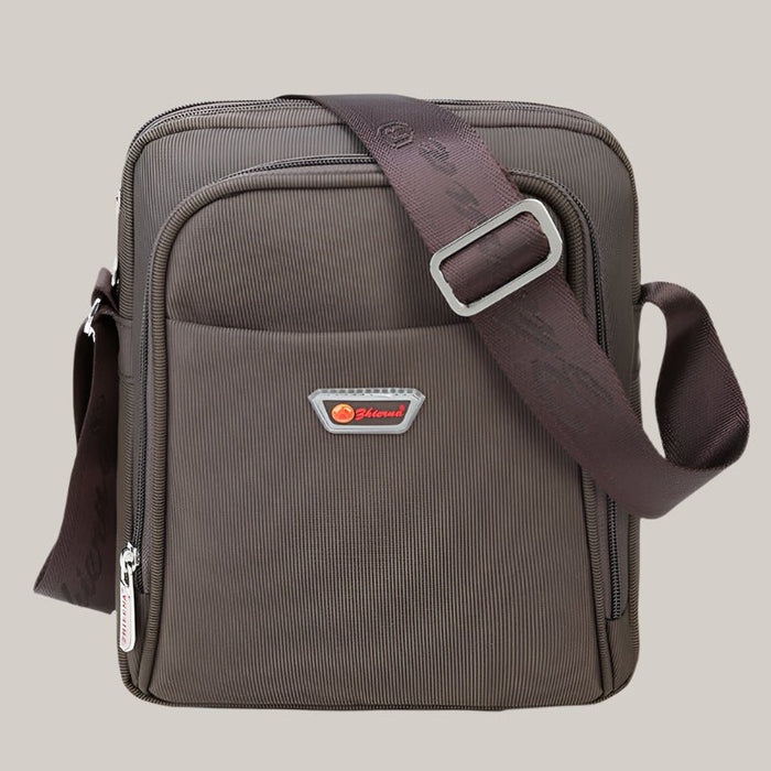 Oxford Cloth Messenger Bag Brown