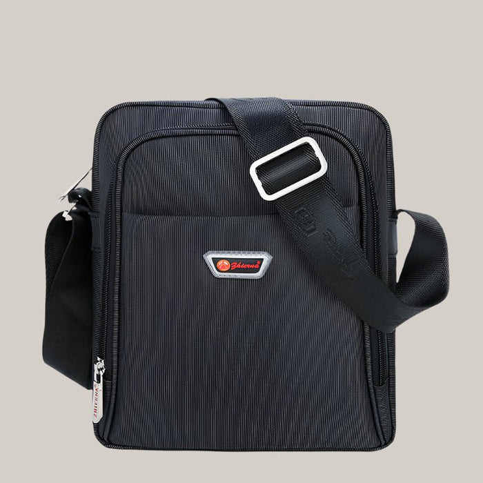 Oxford Cloth Messenger Bag Black