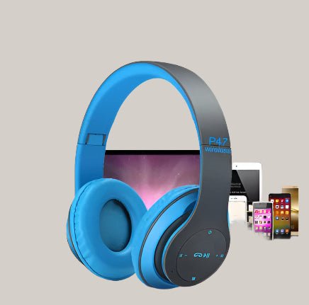 P47 wireless gaming headset Blue