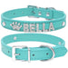 Personalized Cat Collar Green 5letters