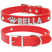 Personalized Cat Collar Red 5letters