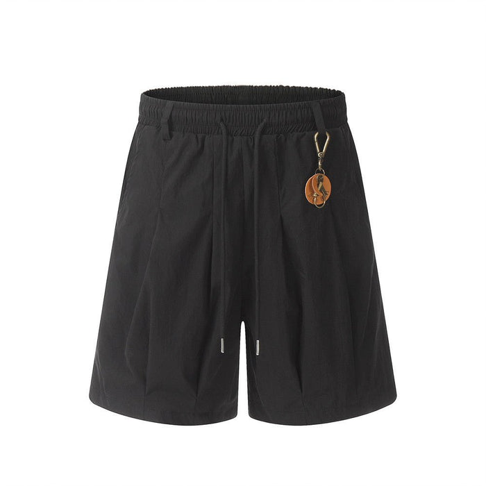 Men's Cargo Shorts with Pendant Detail