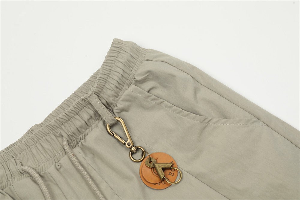 Men's Cargo Shorts with Pendant Detail