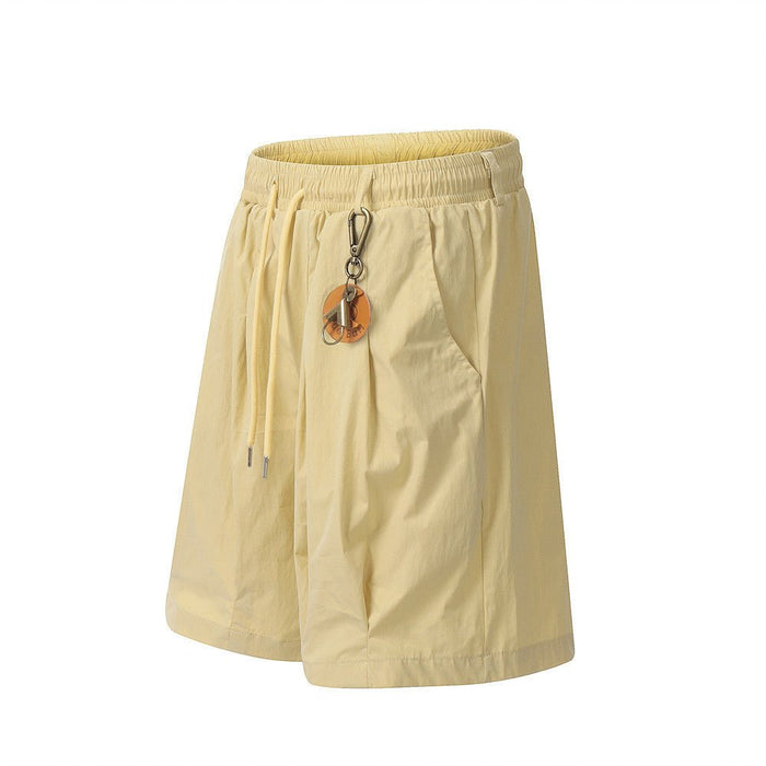 Men's Cargo Shorts with Pendant Detail