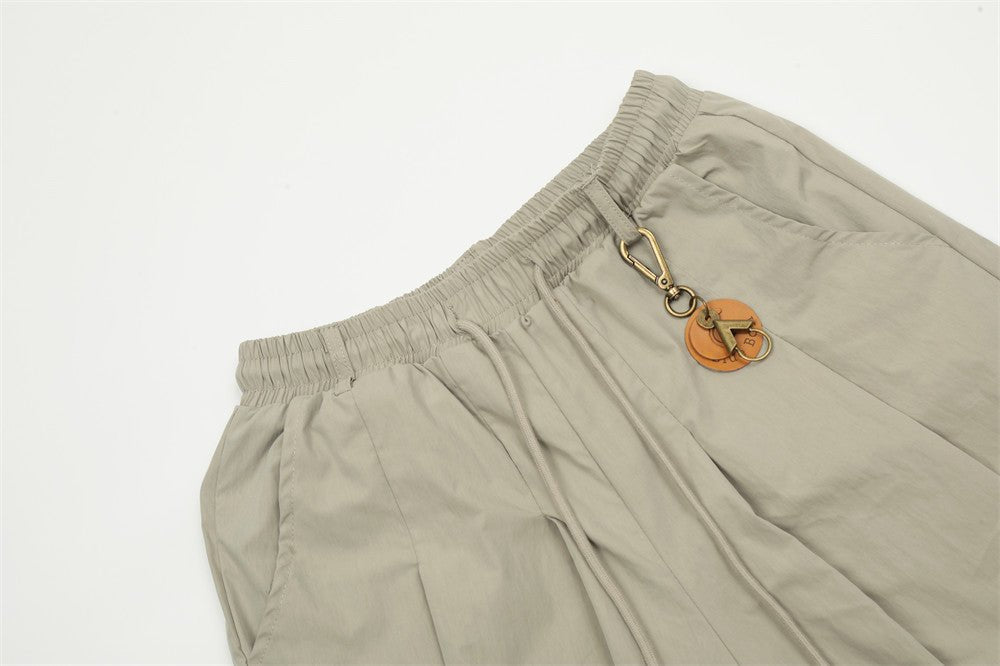 Men's Cargo Shorts with Pendant Detail