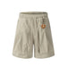 Men's Cargo Shorts with Pendant Detail Khaki Green