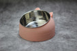 Pet Food and Water Bowl Pink