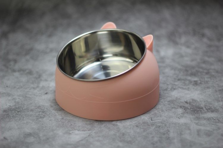 Pet Food and Water Bowl Pink