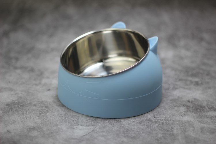 Pet Food and Water Bowl Blue