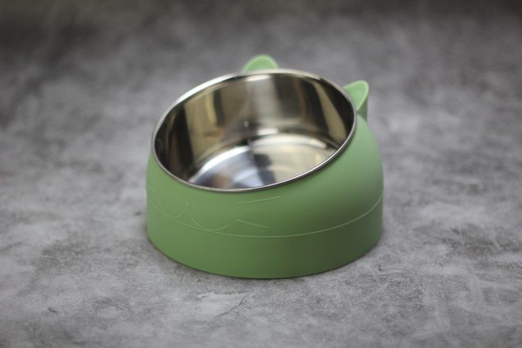 Pet Food and Water Bowl Green