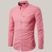Slim Long Sleeve Dress Shirt Watermelon Red