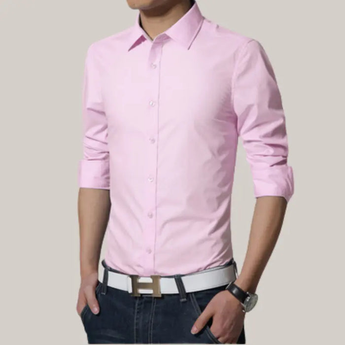 French Dress Shirt Formal Tuxedo Shirts Pink