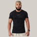 Sports T-shirt Men Black Camouflage
