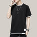 Summer Short Sleeve t-Shirt Men Black