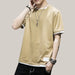 Summer Short Sleeve t-Shirt Men Khaki