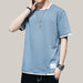 Summer Short Sleeve t-Shirt Men Blue