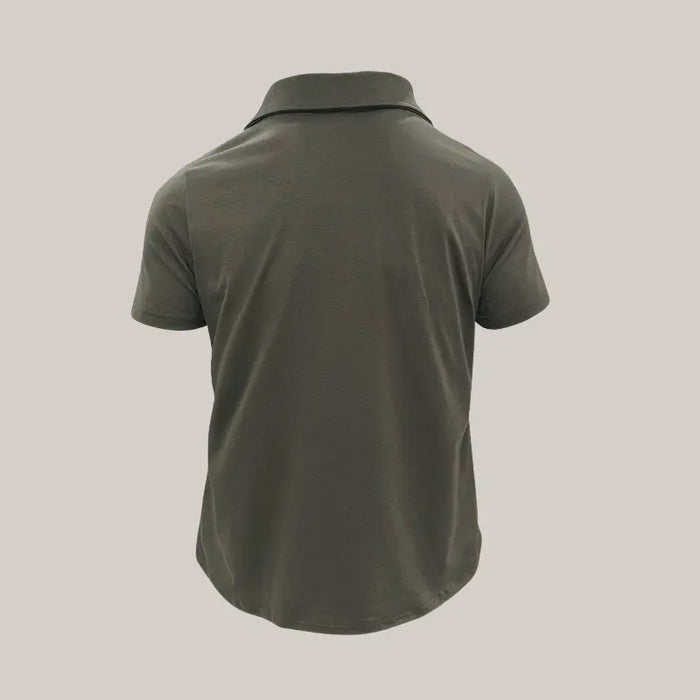 Summer Lapel Button Polo Shirt