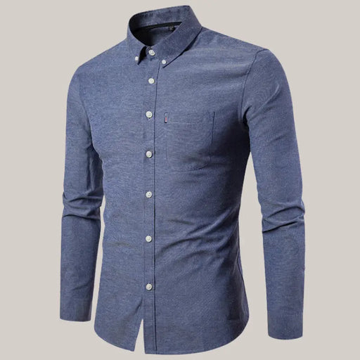 Slim Long Sleeve Dress Shirt Coral