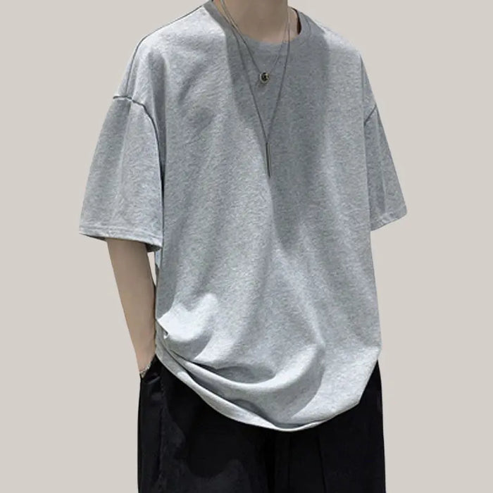 Sports Short-sleeved T-shirt Men Light Grey