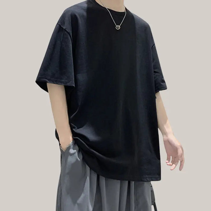 Sports Short-sleeved T-shirt Men Black