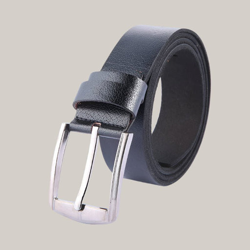 Pin buckle belts black 100·135cm