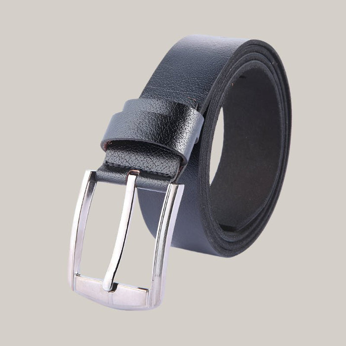 Pin buckle belts black 100·135cm