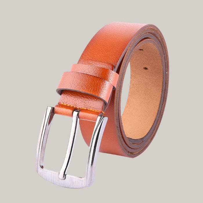 Pin-Buckle Belt Camel 100·135cm