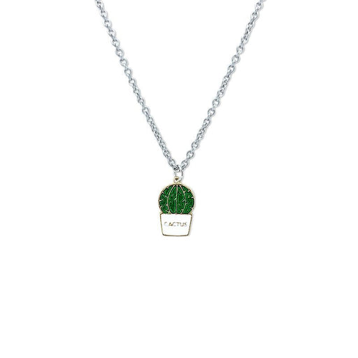 Plant Cactus Necklace Men''s