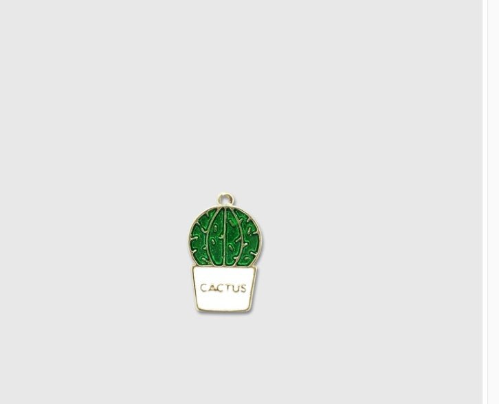 Plant Cactus Necklace Men''s
