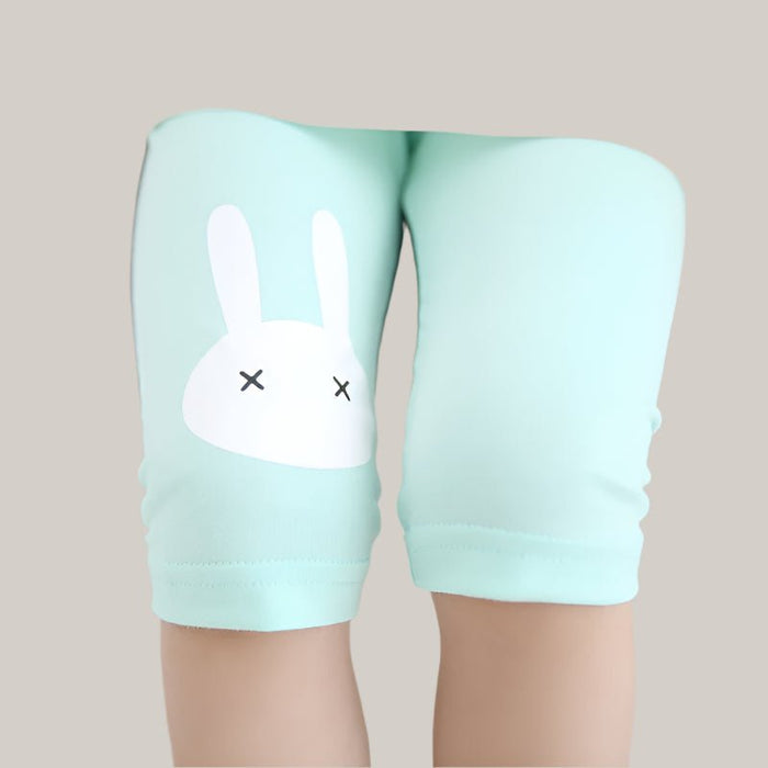 Elastic-Waist Baby Pants Light Blue