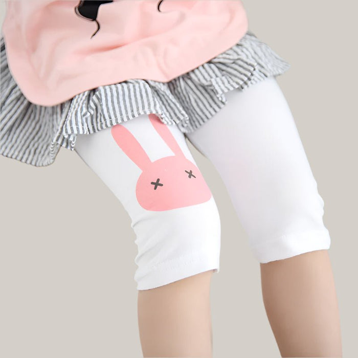 Elastic-Waist Baby Pants White
